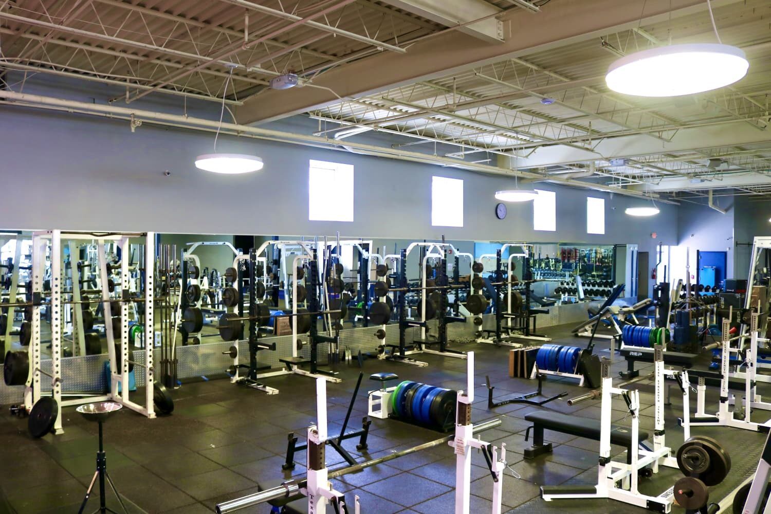 Strength training area at Whippany Athletic Club