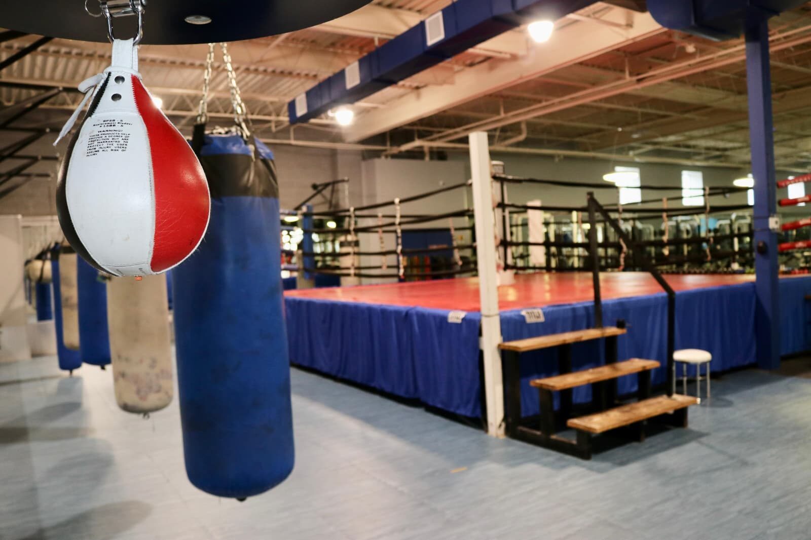 Boxing and cardio area at Whippany Athletic Club